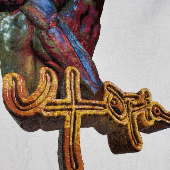 Men’s Large Travis Scott Utopia T-Shirt White 2023 Tour Merch La Flame Graphic - Picture 3 of 12